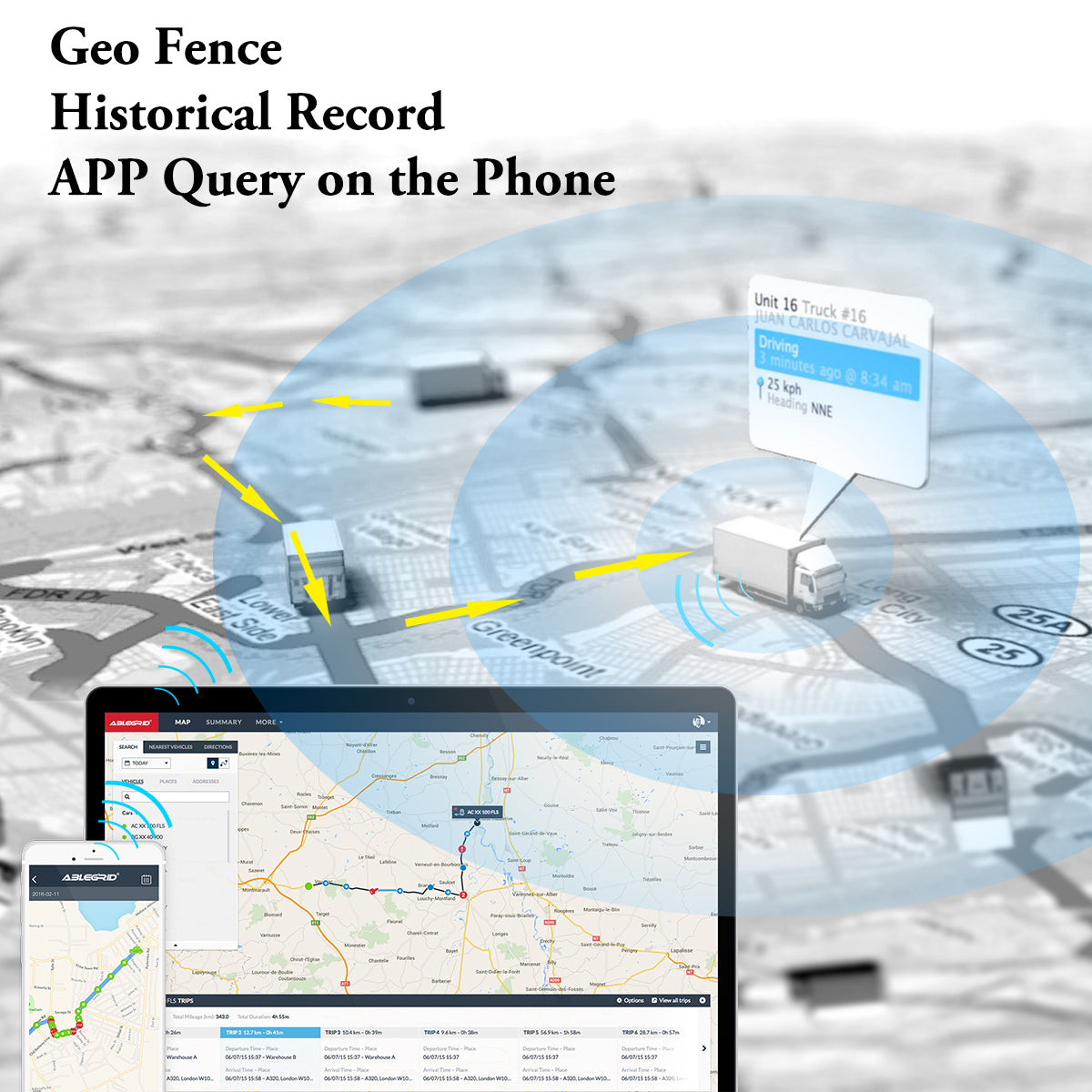 Ablegrid® GT Series GT-021 RealTime GPS Tracker GSM GPRS 2G System Vehicle Tracking Device 365 Days