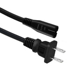 AbleGrid UL Listed 6ft 2-Prong Fig8 AC Power Cord Cable Lead Compatible with Audio-Technica Turntable