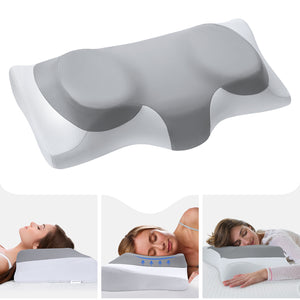 ABLEGRID Cervical Neck Pillow Memory Foam Pillow for Shoulder Pain Relief, Contour Sleeping Support Pillow, Ergonomic Bed Pillow, Orthopedic Neck Back Pillow for Side Stomach Sleeper,Soft & Breathable