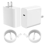 Cargador USB C superrápido de 45 W, bloque de carga de pared tipo C de Ablegrid con cable de carga para teléfono Android de 1,8 m para Galaxy S23 Ultra/S23/S23+/S22+/S22 Ultra/S22+/Note 20/S20/S21 y Galaxy Tab S7+/S8+ (paquete de 2)