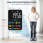 Báscula digital inteligente ABLEGRID para baño, con pantalla grande, analizador preciso de composición muscular e IMC, con aplicación de fitness, 181 kg