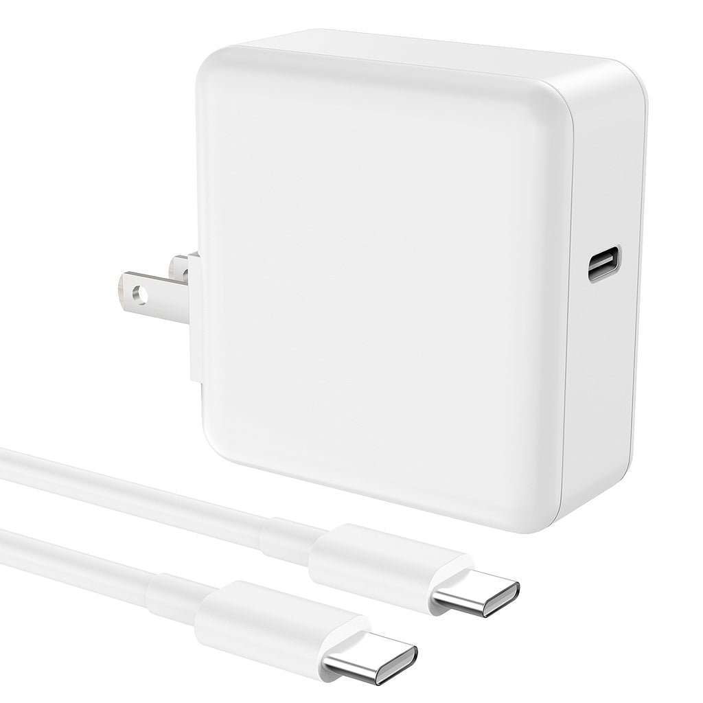 Cargador rápido USB C de 65 W, cargador tipo C de Ablegrid para MacBook Pro, Dell Latitude y cualquier computadora portátil o teléfono inteligente. Incluye cable de carga (1,8 m).