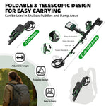 ABLEGRID Metal Detector for Adults and Kids Rechargeable, Professional Gold and Silver Detector with LCD Display, High Accuracy Waterproof Pinpoint 4 Modes, Advanced DSP Chip 10" Coil, GC1021