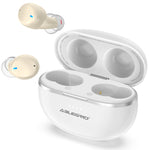 Amplificadores auditivos digitales Bluetooth para personas mayores con control inteligente por aplicación, ABLEGRID, amplificador auditivo recargable de 16 canales con frecuencia ajustable y 4 programas de cancelación de ruido, color blanco