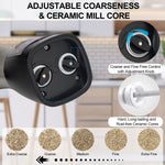 Molinillo de sal y pimienta eléctrico ABLEGRID, recargable y automático, con grosor ajustable, ideal para cocina.
