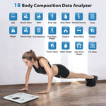 ABLEGRID Digital Smart Scale for Body Weight, Accurate Bathroom Scale with Large Display, Body Composition Scale with BMI Body Fat Muscle Mass, Weight Machine for People with Fitness App, 400lb