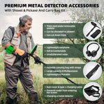 ABLEGRID Rechargeable Metal Detector for Adults and Kids, Professional Gold and Silver Detector with LCD Display, High Accuracy Waterproof Pinpoint 5 Modes, 10" Coil Lightweight Metales Detectors
