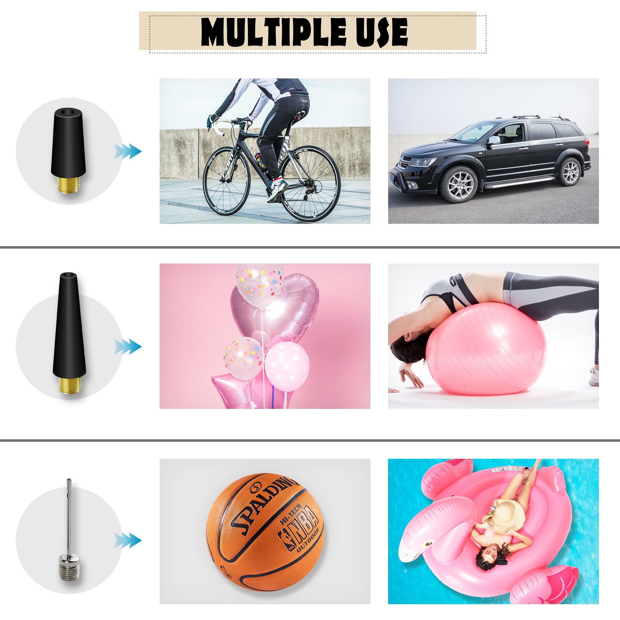 Ablegrid 12V DC Portable 150PSI Air Compressor Car Tyre Tire Inflator Pump Auto Shut Off LED Digital Display with Carrying Bag for Car Ties, Ball, Air Bed, Balloon and More