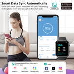 Báscula digital inteligente ABLEGRID para baño, con pantalla grande, analizador preciso de composición muscular e IMC, con aplicación de fitness, 181 kg
