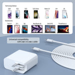 45W USB C Super Fast Charger，Ablegrid Type C Wall Charger Block with 6FT Android Phone Charger Cable for Galaxy S23 Ultra/S23/S23+/S22+/S22 Ultra/S22+/Note 20/S20/S21, Galaxy Tab S7+/S8+ 2pack