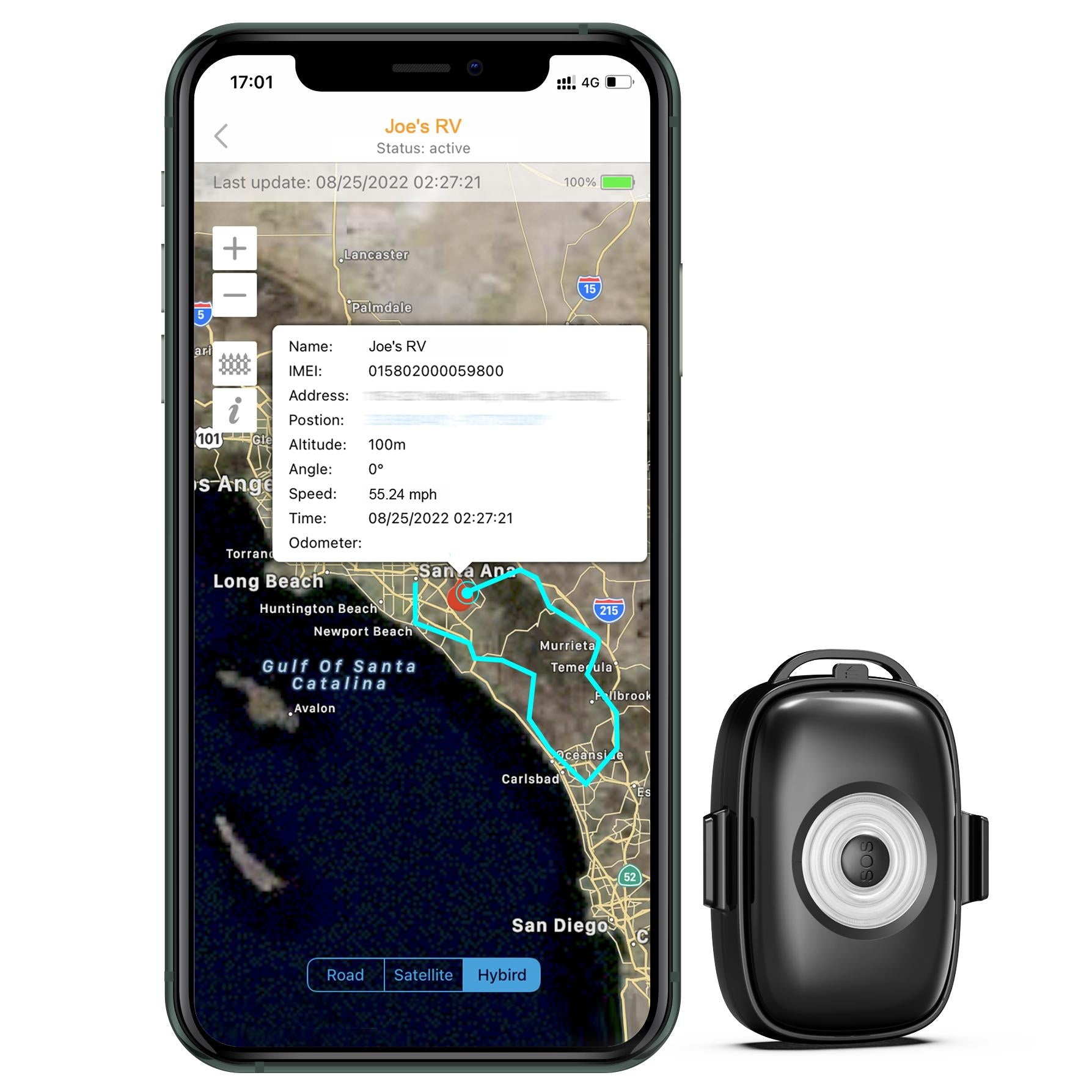 Ablegrid® 4G LTE Mini GPS Tracker Real-Time GPS Tracking Device Magnetic GPS Locator Car Pet