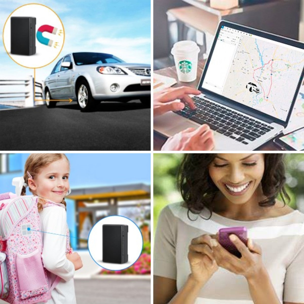 Ablegrid® AB Series GPS Tracker for Vehicles, Real-time GPS Tracking Device Small Hidden GPS Locator for Vehicle, Car, Personal w/ Global SIM Card