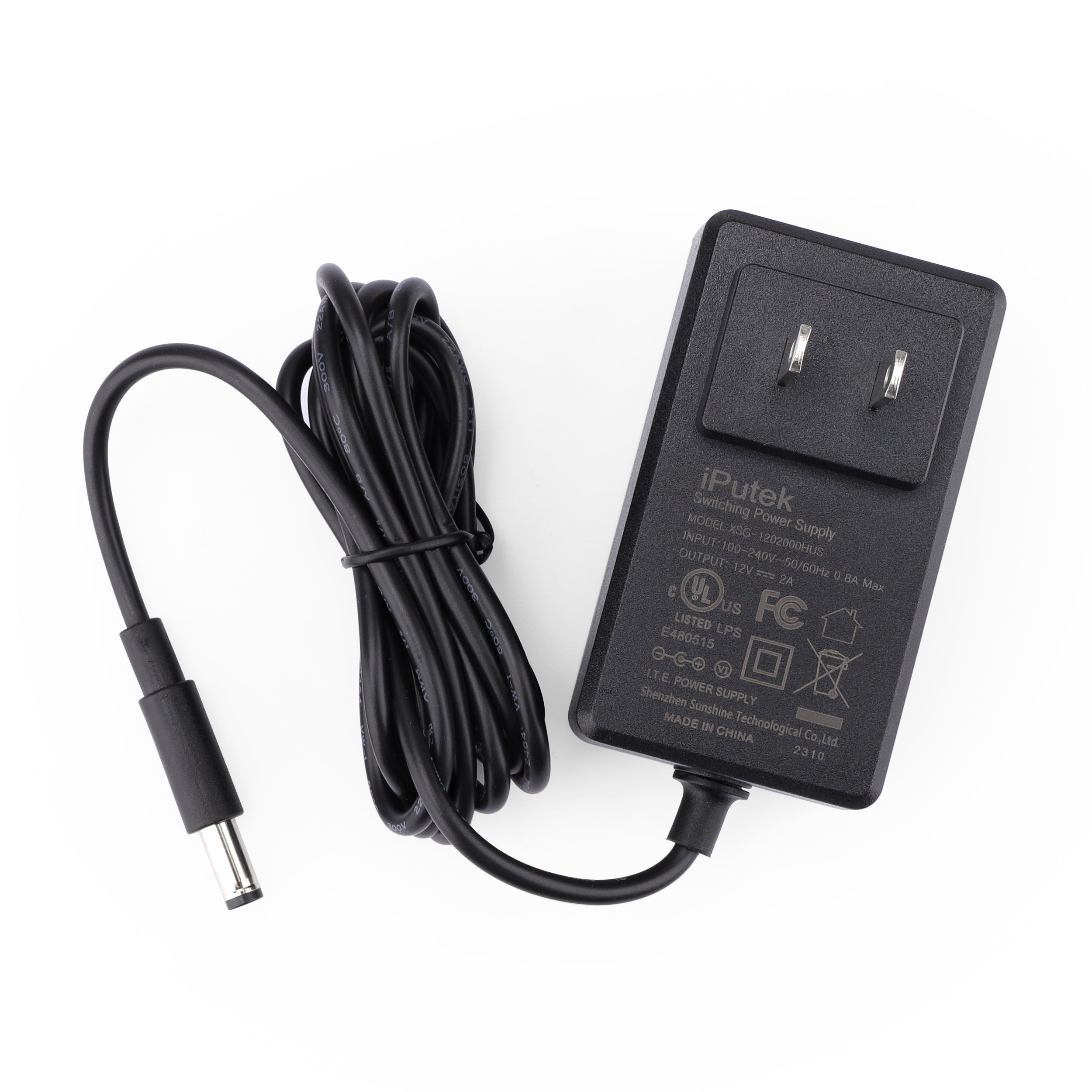 Cargador adaptador de CA/CC de 12 V, 2 A, 5,5 x 2,5 mm, nuevo de iPutek