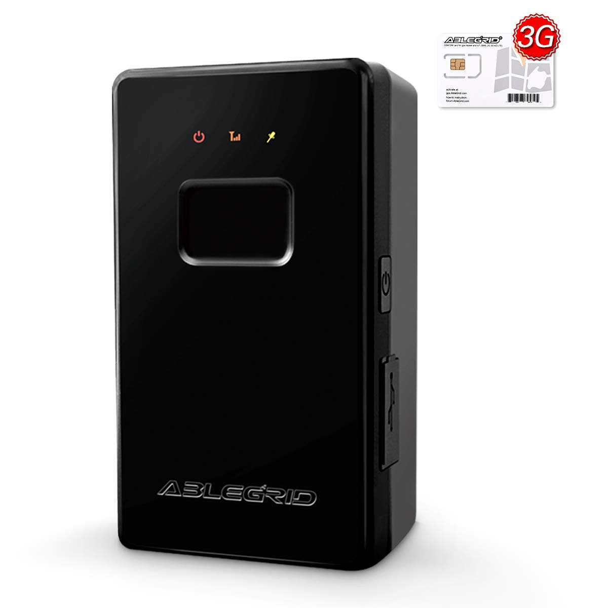 Ablegrid® 3G リアルタイム GPS 追跡デバイス 車両用 小型 GPS 追跡ロケーター マグネット付き 車 子供 高齢者用