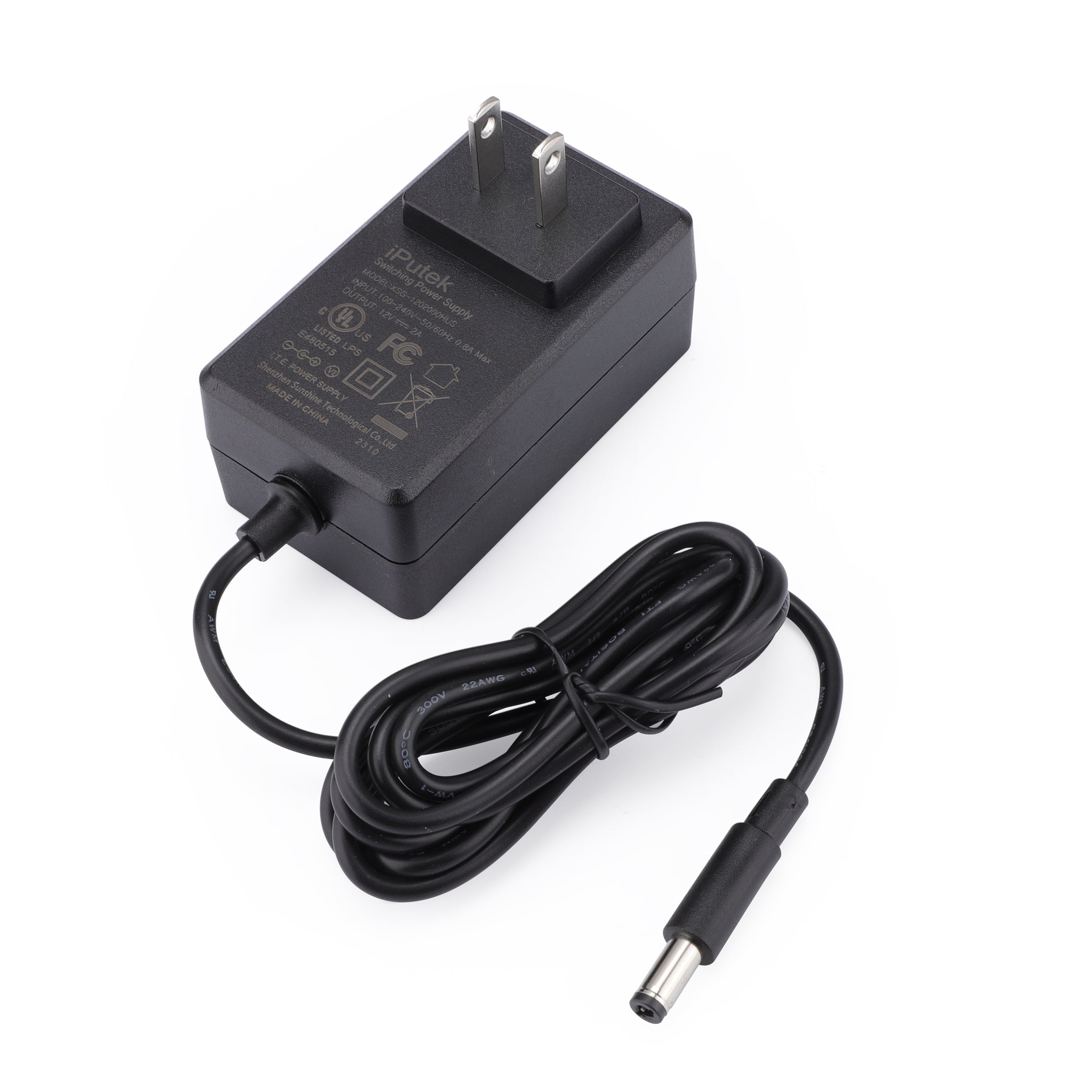 Cargador adaptador de CA/CC de 12 V, 2 A, 5,5 x 2,5 mm, nuevo de iPutek