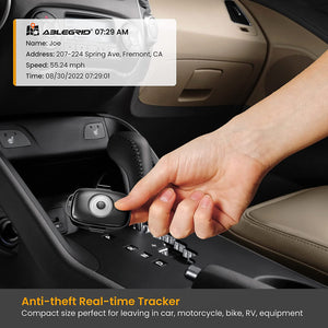 ABLEGRID GT-180C Small GPS Tracker for Vehicles Pets People 4G Real-time Tracking 1 Year Data Plan Included【 Prepaid Subscription Version】