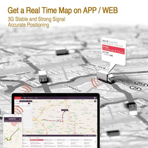 Dispositivo de rastreo GPS Ablegrid® 3G en tiempo real para vehículos. Localizador GPS personal pequeño con imán para niños y personas mayores.