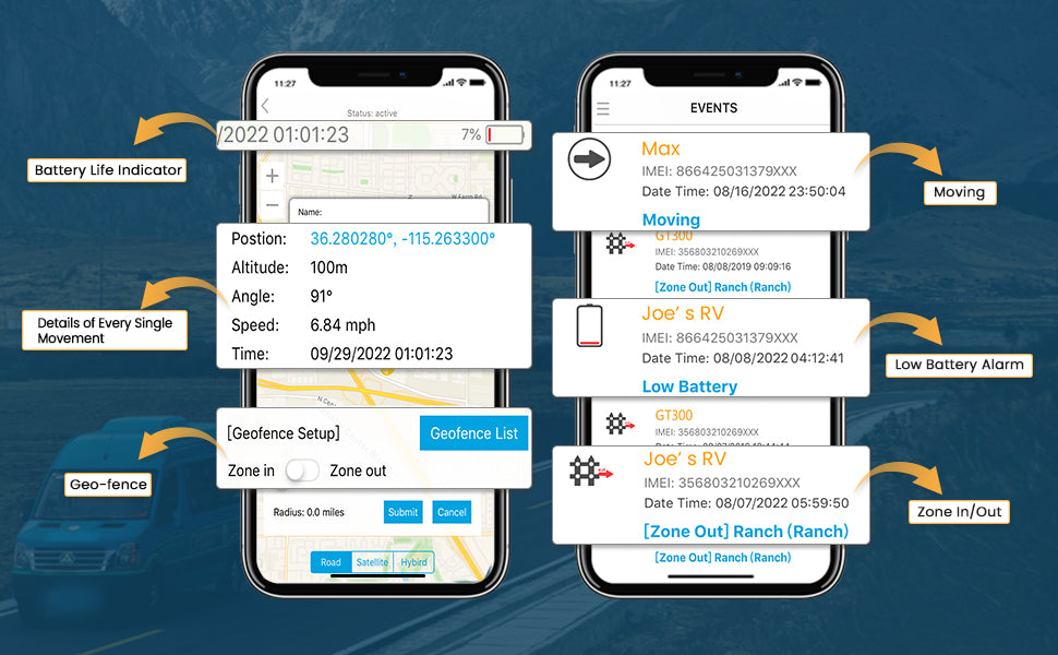 Rastreador GPS ABLEGRID GT-100V para vehículos, dispositivo de rastreo 4G en tiempo real con plan de datos de 1 mes [Versión de suscripción prepaga]