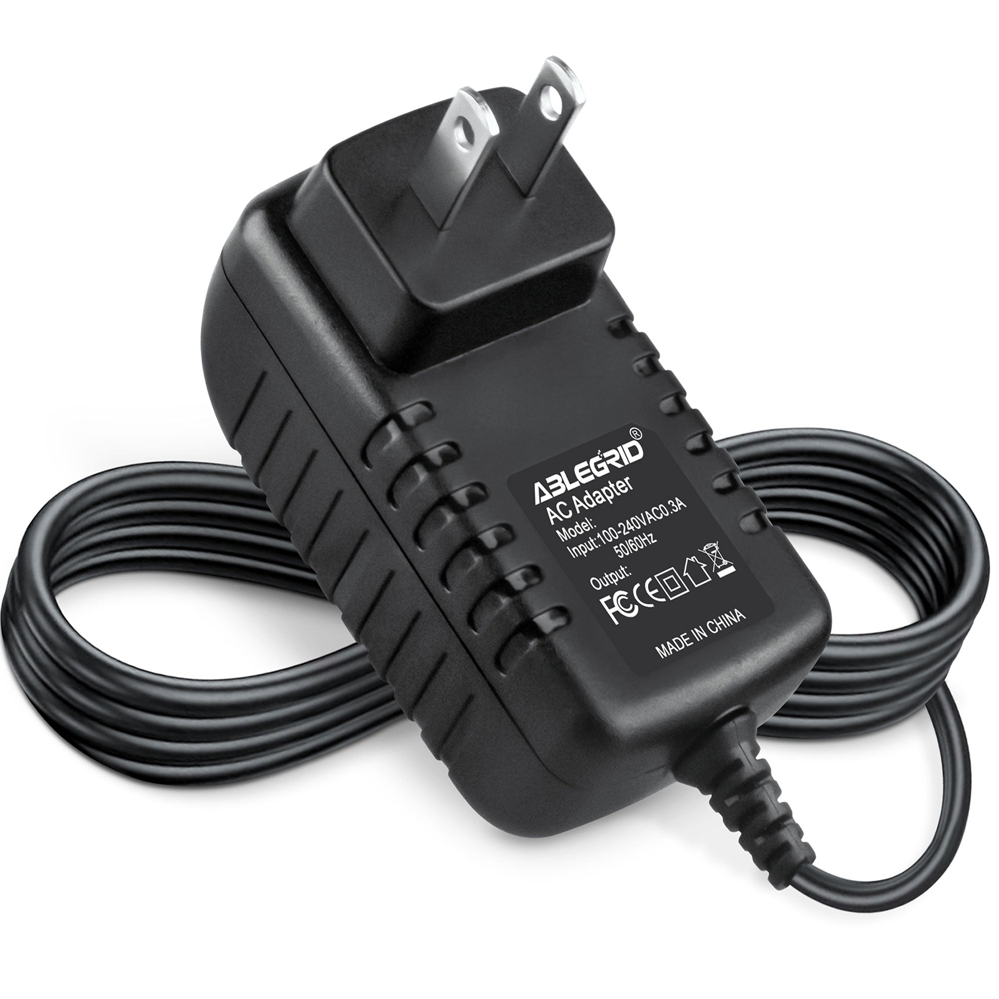 AbleGrid AC-DC Adapter for Model Number : HT73005B Class 2 transformer Power Supply Cord Cable PS Wall Home Charger Input: 100V - 120V AC - 240 VAC 50/60Hz Worldwide Voltage Use PSU