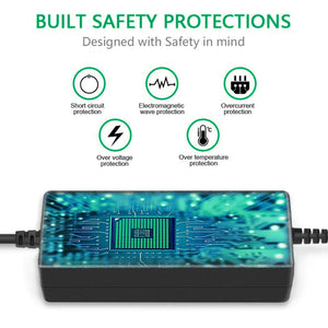 Adaptador de CA AbleGrid de 90 W compatible con Gateway zx4300 zx4800 zx6800 zx6900 Solo Pro 9300-E 9550 Gateway Ta4 Ta5 Ta6 Ta7 W322 W340 W340ua W340ui W3501 W350a W350i W466u W6501 Md7820u M500 M505