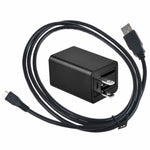 Adaptador de CA/CC AbleGrid con 2 puertos USB compatible con SAMSUNG INSTINCT 2 S50 HD, m8910 GT-M8910 pixon 12, i8510 Innov8, cable de alimentación, cargador de pared para el hogar, fuente de alimentación.