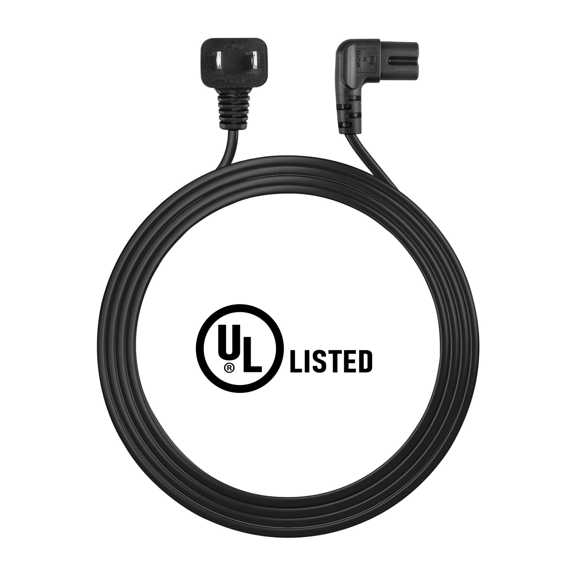 AbleGrid 6ft UL Right angled AC Power Cord Cable Compatible with Samsung D400-D5003 Q7F Q8C Q9F Series