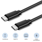 Cable de datos y cargador AbleGrid de tipo C a USB-C de 1,5 m compatible con Lenovo Tab 4 10 Plus, Yoga Tab 3 Plus