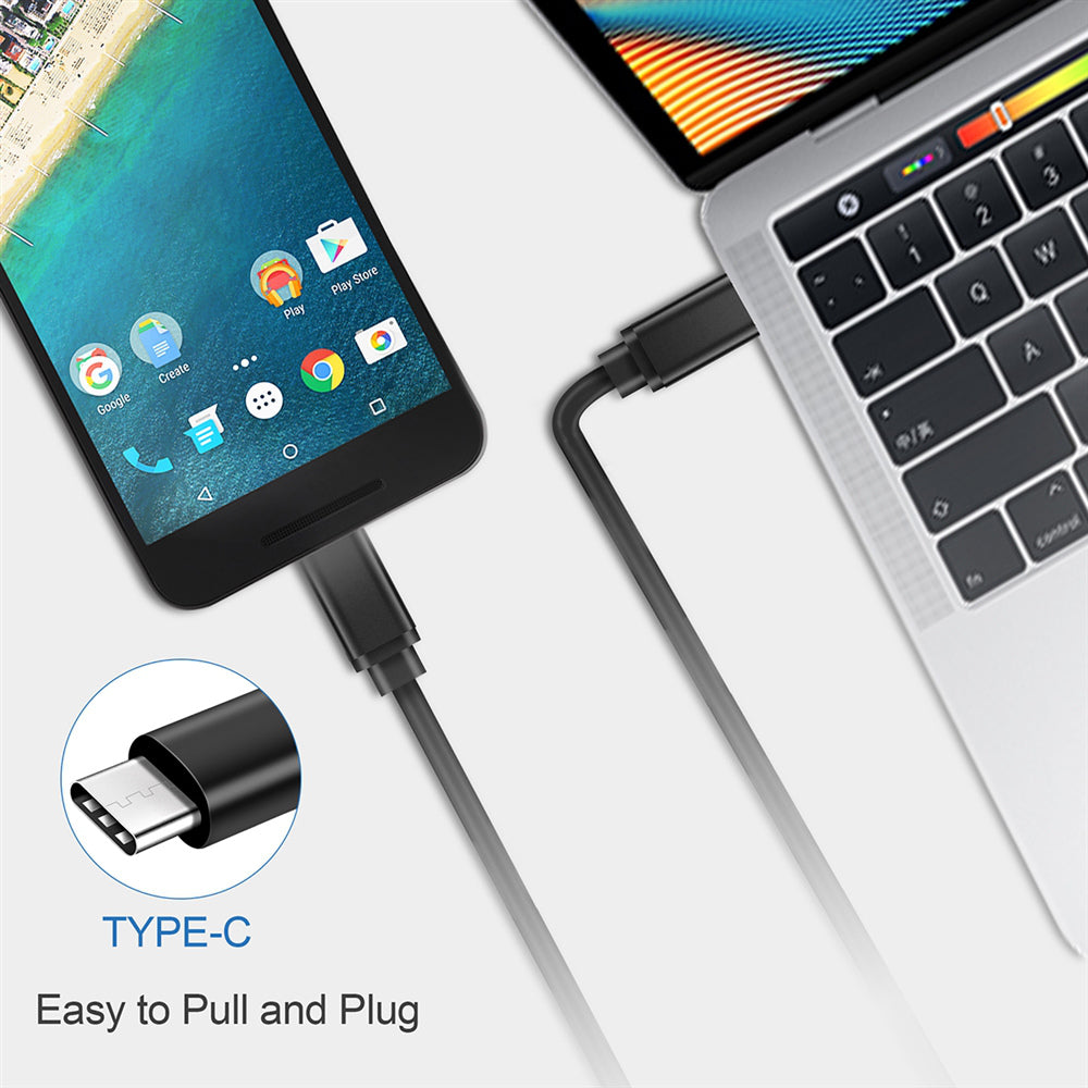 Cable adaptador de cargador AbleGrid de 1,5 m, 100 W, 5 A, tipo C a USB-C, compatible con Pro Air Pro