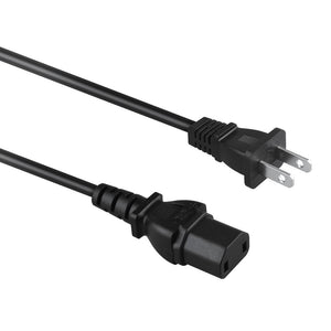 Cable de alimentación de CA de 2 clavijas AbleGrid compatible con los subwoofers Klipsch RW-8, RW-10D y RW-12D.