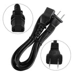 Cable de alimentación de CA de 2 clavijas AbleGrid compatible con el teclado sintetizador Roland Fantom G6, G8, HP-236 y KR-3.