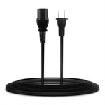 Cable de alimentación de CA de 2 clavijas AbleGrid compatible con subwoofer activo Polk Audio DSW PRO 660 MicroPRO 1000