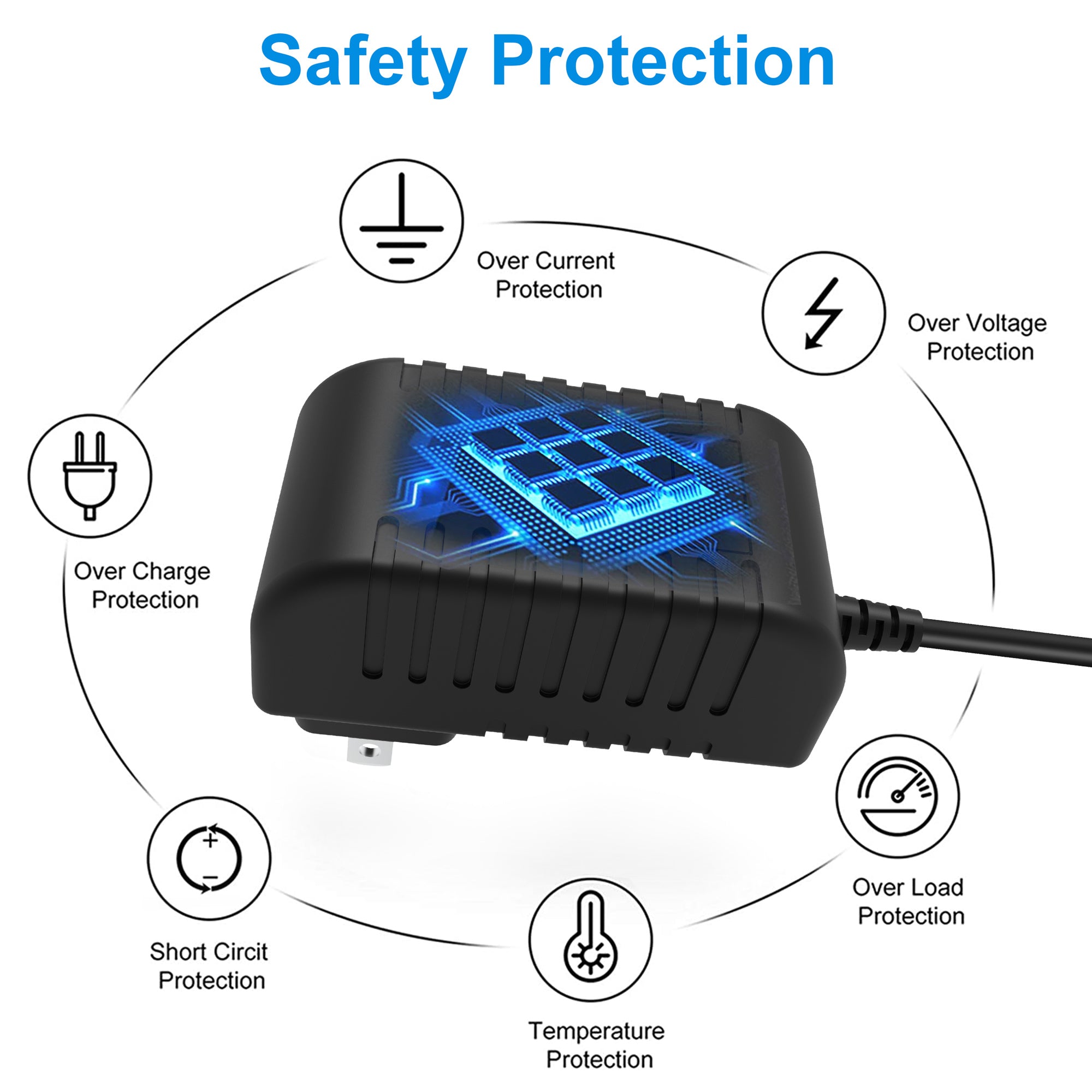 Cargador adaptador de CA AbleGrid compatible con la fuente de alimentación Ainol NOVO10 Hero I CUBE U9GT2 Teclast P85HD