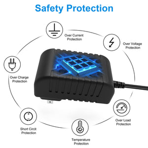 Cargador adaptador de CA/CC de 5,5 V AbleGrid compatible con Panasonic KX-TCA385 KX-TCA385CE, teléfono digital inalámbrico, cable de alimentación, fuente de alimentación.