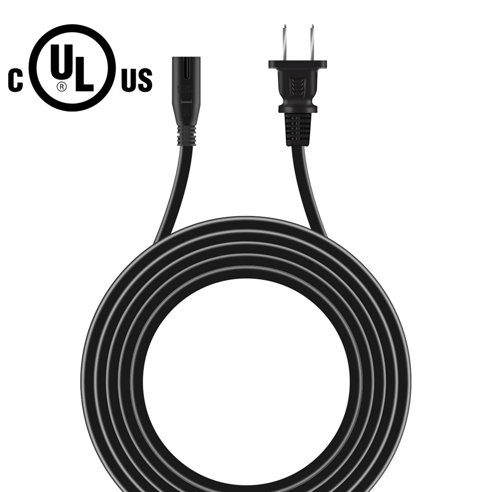 Cable de alimentación de CA AbleGrid de 1,5 m (5 pies) con certificación UL, compatible con Panasonic VDR-D300, VDR-D310, VDR-M30, VDR-M50, VDR-M53, VDR-M70 y VDR-M75.