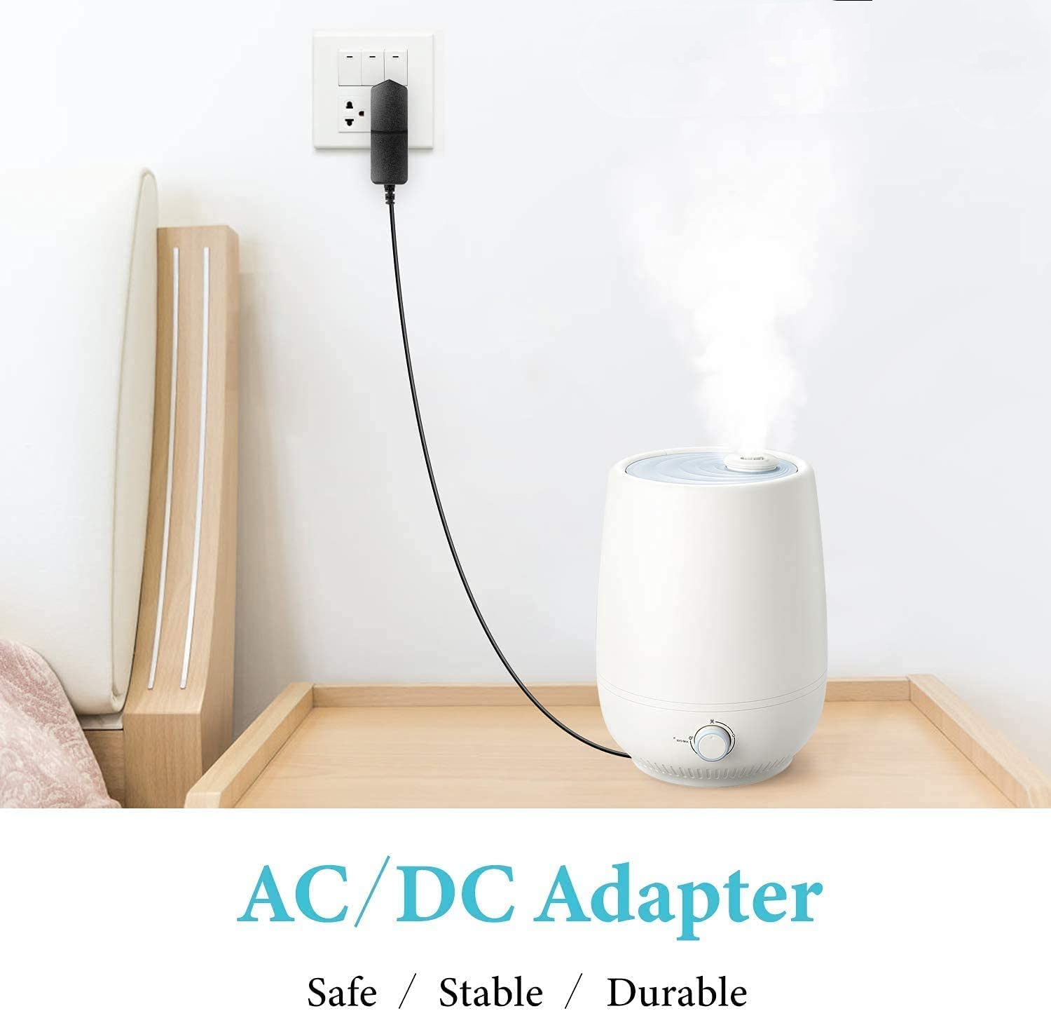 Adaptador de CA/CC AbleGrid compatible con Grundig GSB 110, GSB110, GSB 200, GSB200, GLR6700, GLR 6700, minialtavoz portátil Blue Beat, altavoz Bluetooth BlueBeat, cable de alimentación, cargador, fuente de alimentación.
