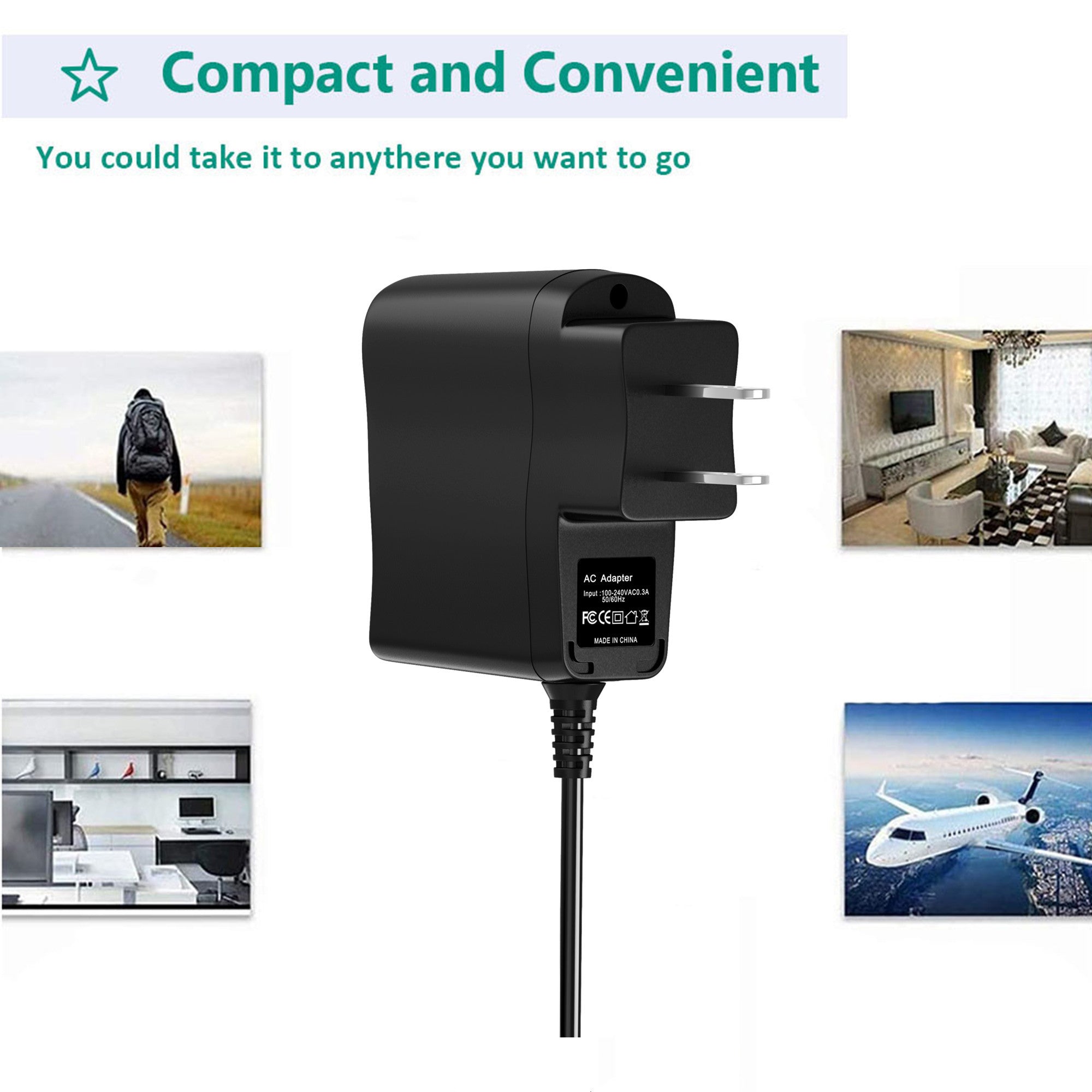Adaptador AbleGrid de 5 V CA/CC compatible con el módulo de sonido Roland JX-03 JU-06 JP-08, interfaz de audio USB Rubix22 RUBIX24, controlador ultracompacto A-01 A-01K A01 A01K, generador de sonido, fuente de alimentación de 5 V CC.