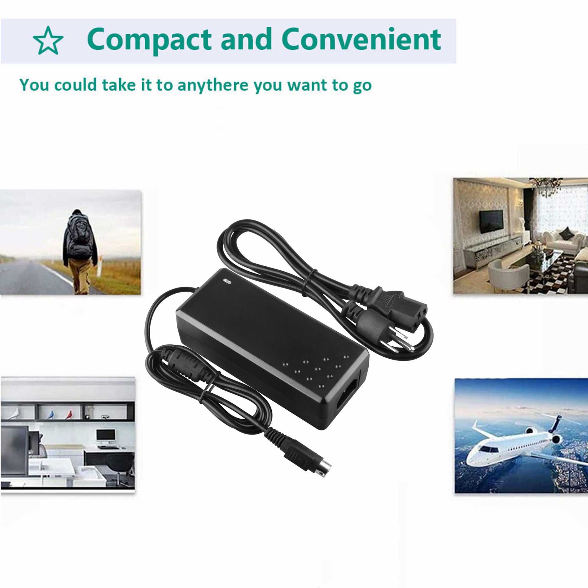 AbleGrid 4-PiAC DC Adapter Compatible with FSP GROUP INC. Model No.: FSP090-DMBC1 FSP090DMBC1 P/N: 9NA0903503 9NA0903501 Switching Power Supply Cord Cable Charger Mains PSU