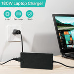 Cargador adaptador de CA AbleGrid de 20 V, 9 A y 180 W (ADP-180TB H) compatible con ASUS ROG Zephyrus G14 G15 6.0 x 3.7