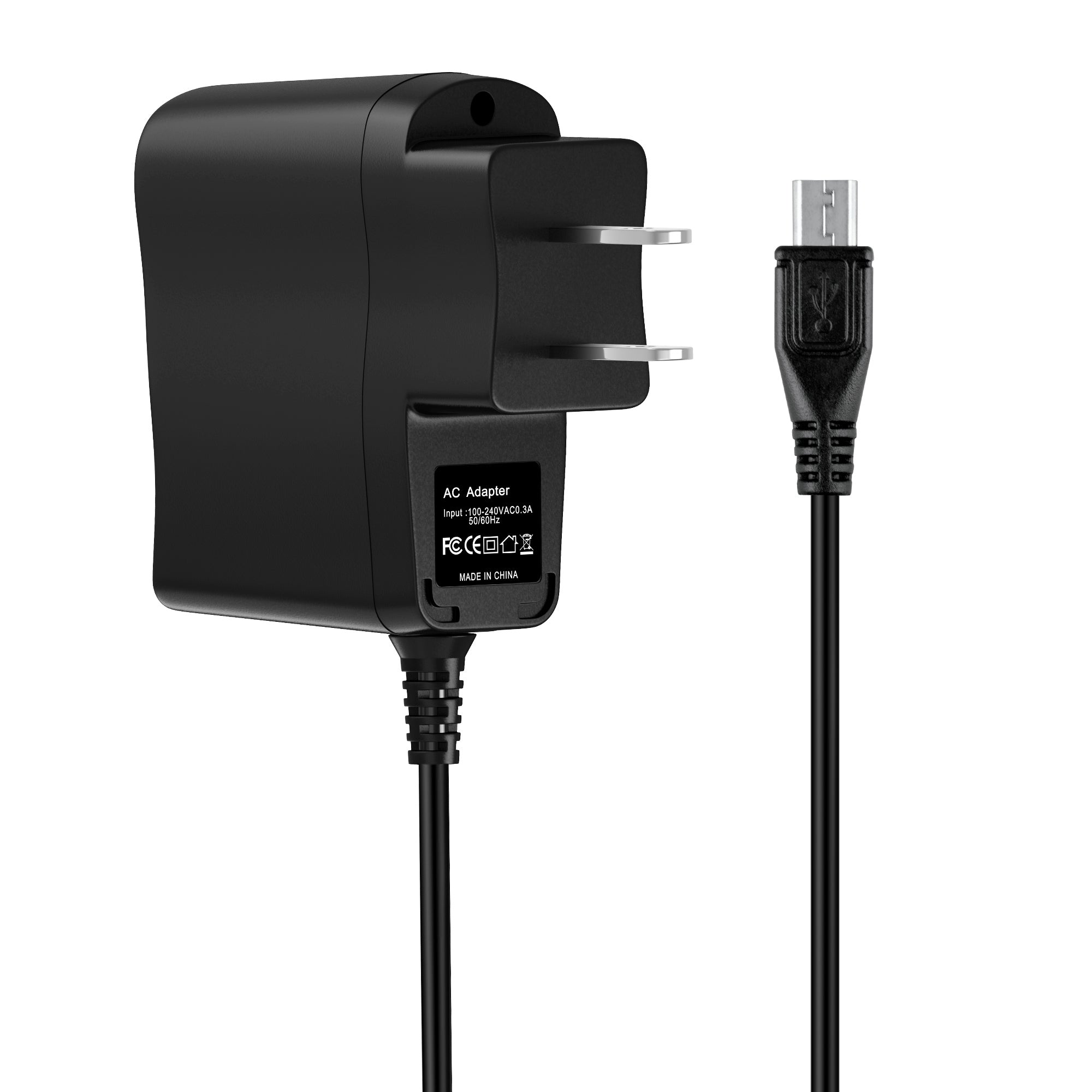 Adaptador de CA/CC AbleGrid compatible con Grundig GSB 110, GSB110, GSB 200, GSB200, GLR6700, GLR 6700, minialtavoz portátil Blue Beat, altavoz Bluetooth BlueBeat, cable de alimentación, cargador, fuente de alimentación.