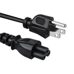Cable de alimentación de CA AbleGrid de 6 pies UL 18AWG de 3 clavijas compatible con IEC320 60320 C5 a NEMA 5-15P de 3 clavijas