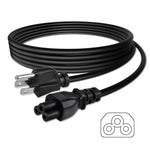 Cable de alimentación de CA AbleGrid de 6 pies UL 18AWG de 3 clavijas compatible con IEC320 60320 C5 a NEMA 5-15P de 3 clavijas