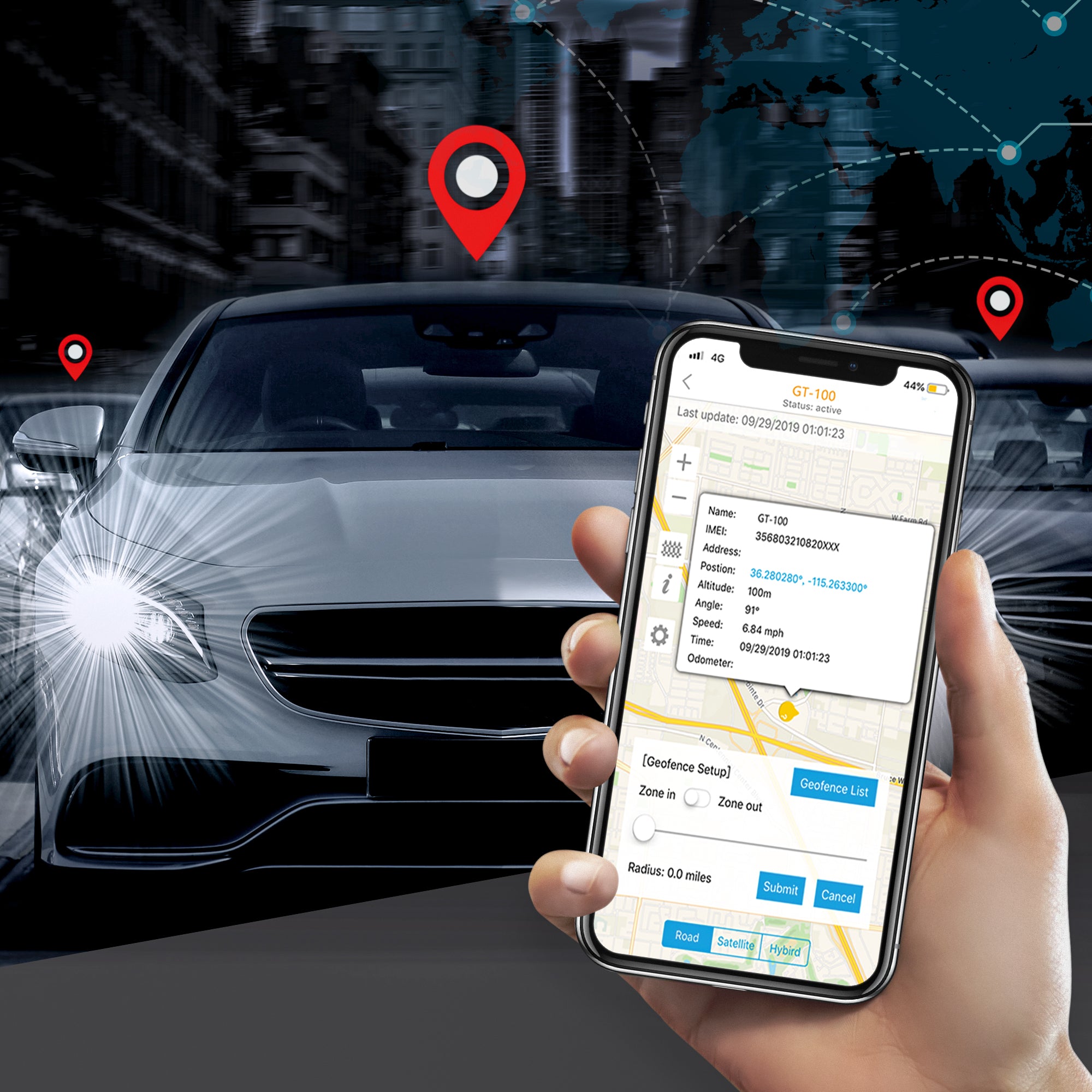 ABLEGRID 車両追跡用 GPS トラッカー 30 日間バッテリー AT&amp;T 認定追跡デバイス